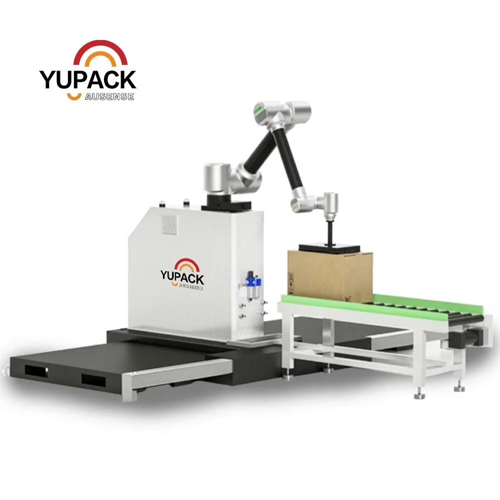 Cobot Palletizer and Pallet Wrapper