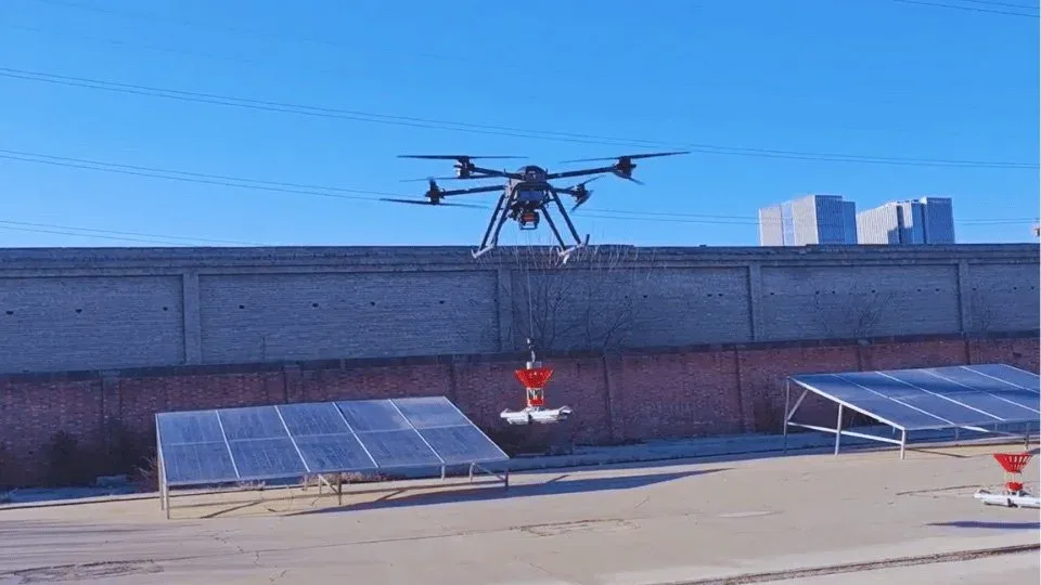 UAV Intelligent PV Cleaning System